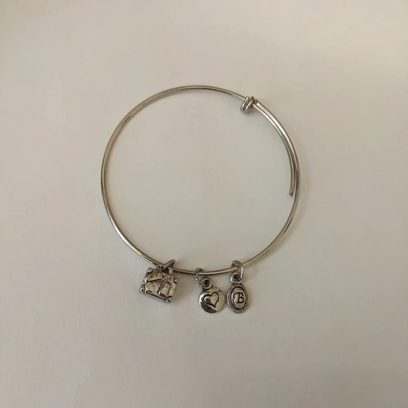 2 For $10⚡/Silver Expandable  3 charm Bracelet - Picture 2 of 2